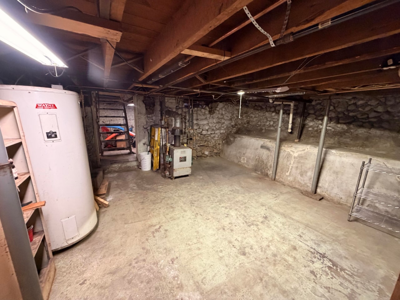 Basement mechanical area